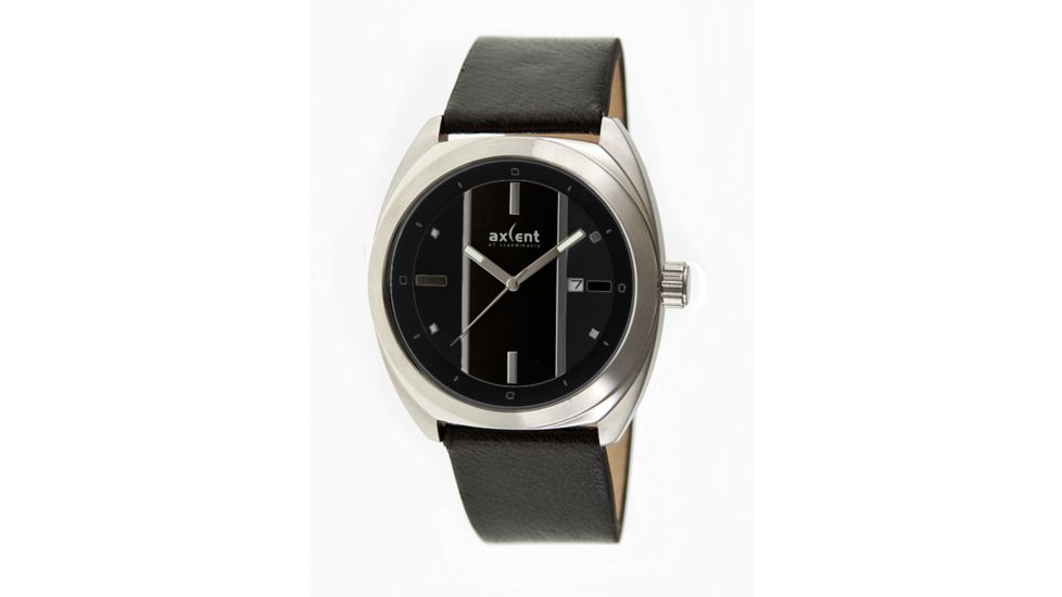 Axcent Racer Watch, Black Strap, Black Face, Silver Hands X56504-237
