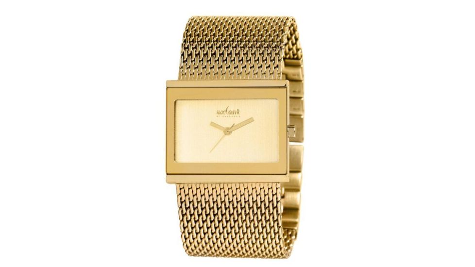 Axcent Precision Watch, Gold Mesh Strap, Gold Face, Gold Hands X61948-732