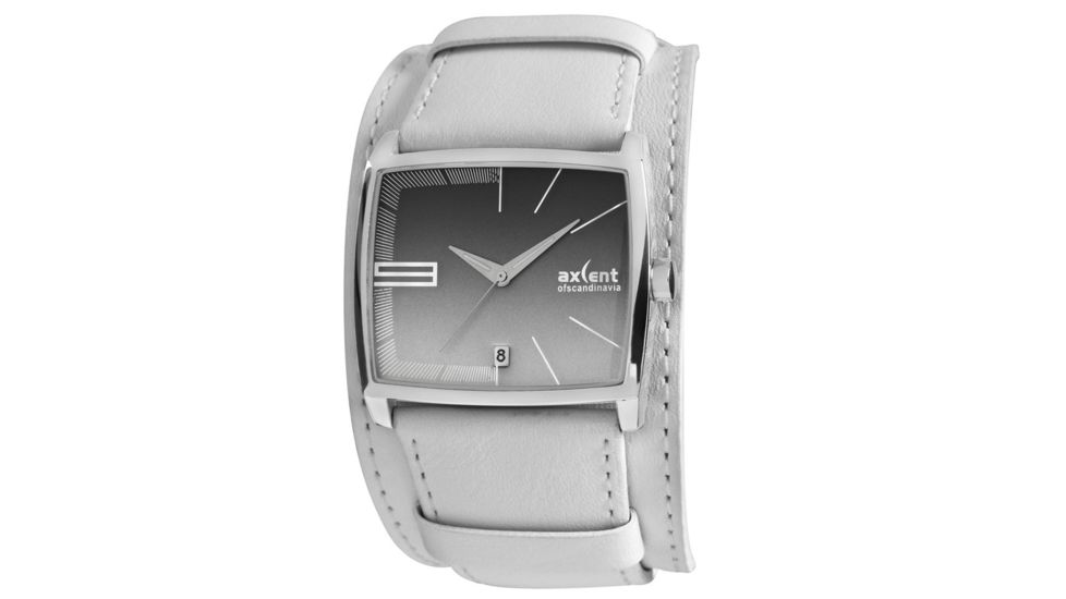 Axcent Dawn Watch, White Strap, Gray Face, Silver Hands X70241-631