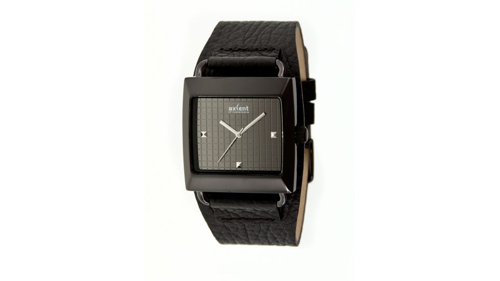Axcent Loud Watch, Black Strap, Black Face, Silver Hands X80202-247