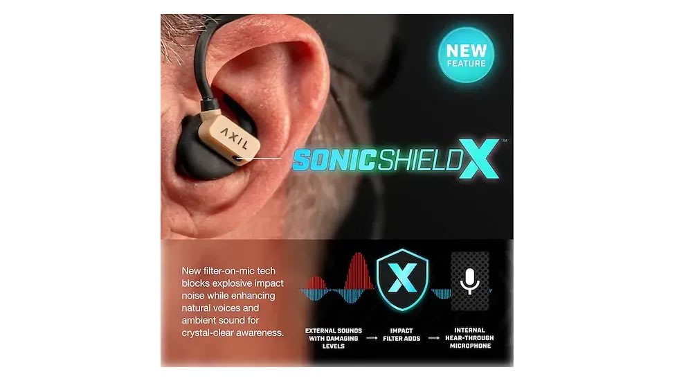 AXIL GSX 3.0, Bluetooth Earbuds, IP65 Water and Sweat Resistant, Black, Includes USB-C Charging Cable, GS-X 3.0 B