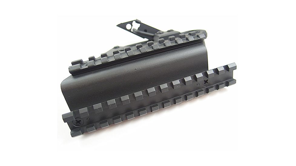 Axion Kobra AK to Weaver Mount, Centered, w/ Long Side Tactical Rail, Black, AKOBRAM