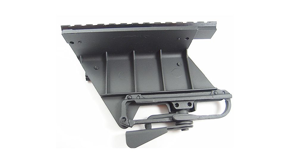 Axion Kobra AK to Weaver Mount, Centered, w/ Long Side Tactical Rail, Black, AKOBRAM