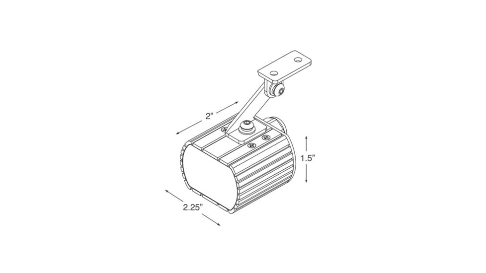 Axton Nano AT-3M-S Compact 12VDC IR Illuminator, 150 degrees, AT-3M-S.3MS18150
