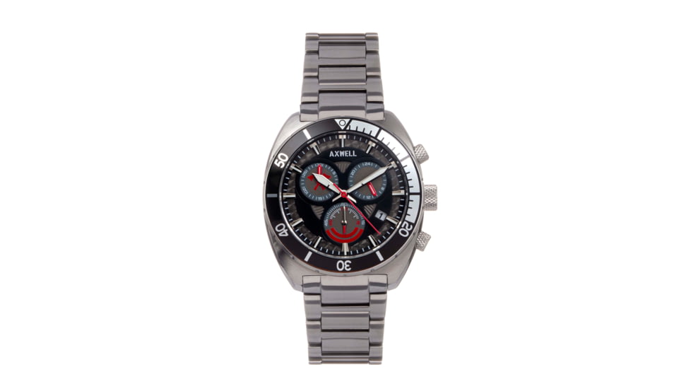 Axwell Chronograph Bracelet Watch w/Date, Black, AXWAW105-2, Black, One Size, AXWAW105-2