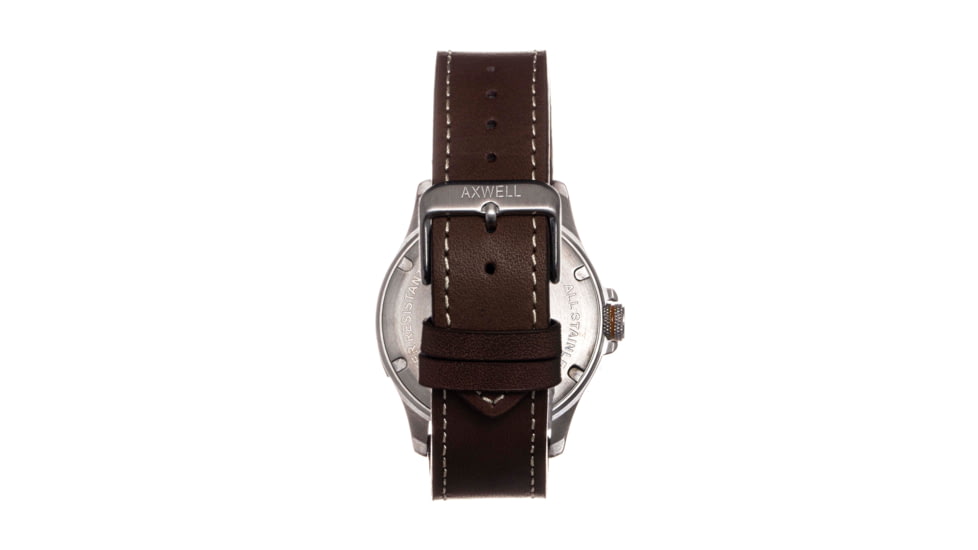 Axwell Leather Strap Watch, Brown/Navy, AXWAW106-3, Brown/Navy, One Size, AXWAW106-3