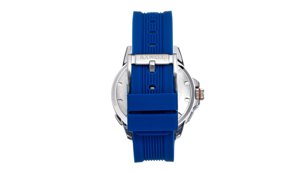 Axwell Strap Watch w/Date, Blue, One Size, AXWAW100-2