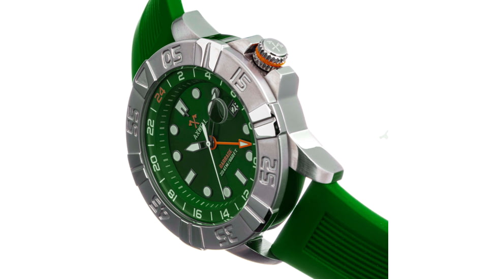 Axwell Strap Watch w/Date, Green, One Size, AXWAW100-3