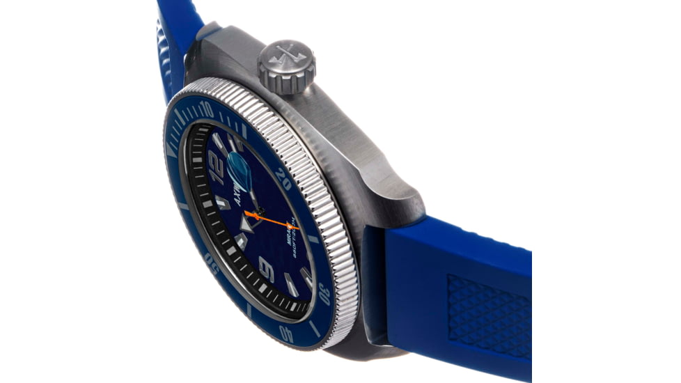 Axwell Strap Watch w/Date, Navy, AXWAW111-5, Navy, One Size, AXWAW111-5