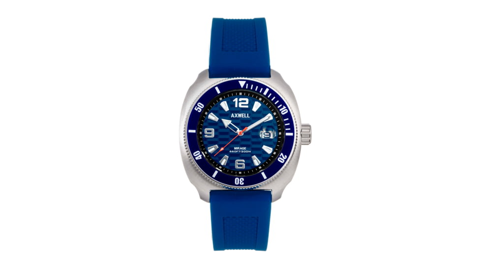 Axwell Strap Watch w/Date, Navy, AXWAW111-5, Navy, One Size, AXWAW111-5
