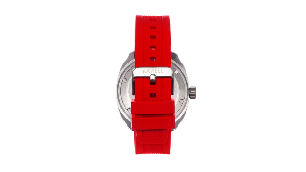 Axwell Strap Watch w/Date, Red, AXWAW111-2, Red, One Size, AXWAW111-2