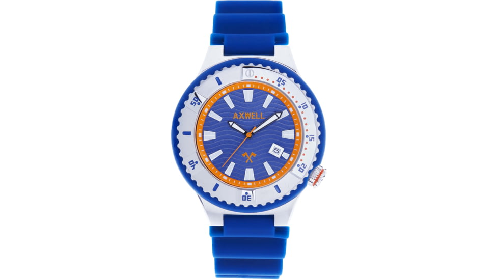 Axwell Summit Strap Watch w/Date, Blue, One Size, AXWAW108-4