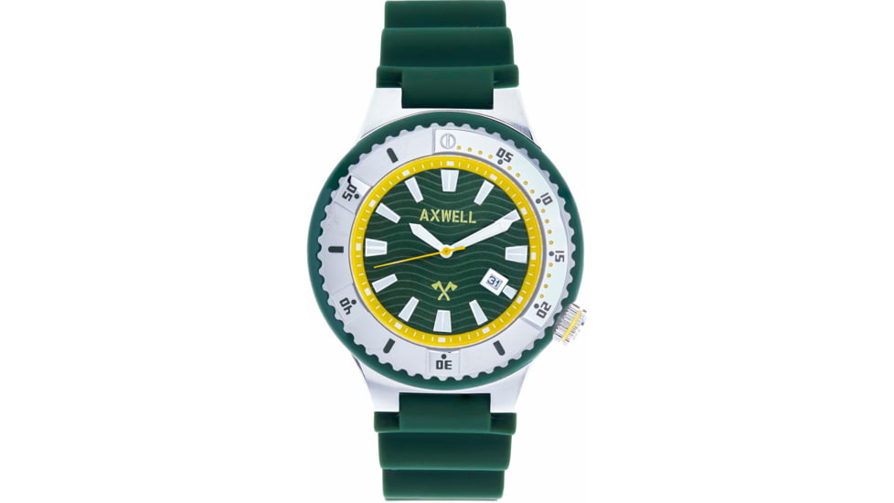 Axwell Summit Strap Watch w/Date, Green, One Size, AXWAW108-3