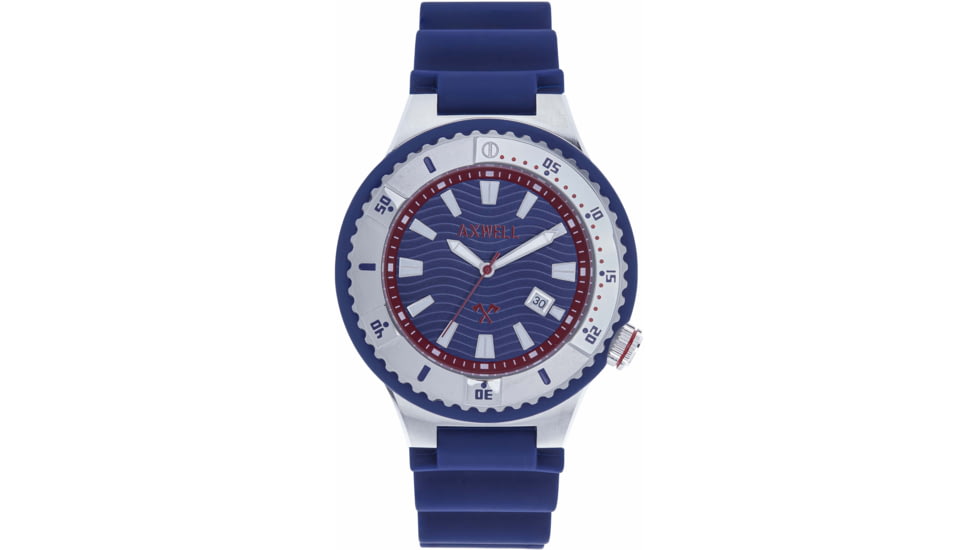 Axwell Summit Strap Watch w/Date, Navy, One Size, AXWAW108-2