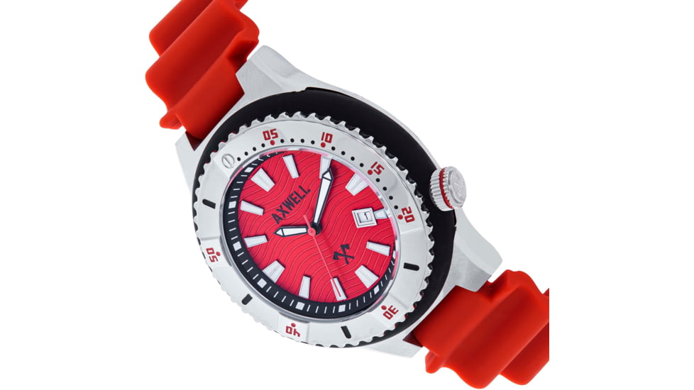 Axwell Summit Strap Watch w/Date, Red, One Size, AXWAW108-5