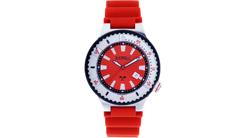 Axwell Summit Strap Watch w/Date, Red, One Size, AXWAW108-5