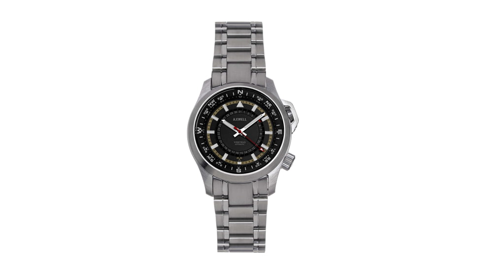 Axwell Vertigo Bracelet Watch w/Date, Black, AXWAW101-2, Black, One Size, AXWAW101-2
