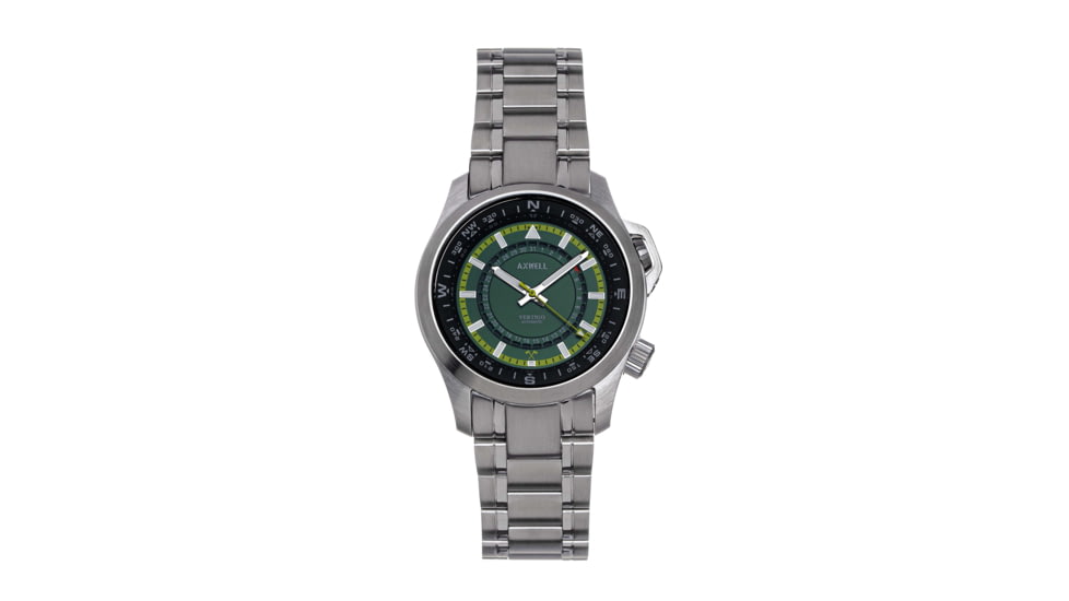 Axwell Vertigo Bracelet Watch w/Date, Green, AXWAW101-3, Green, One Size, AXWAW101-3