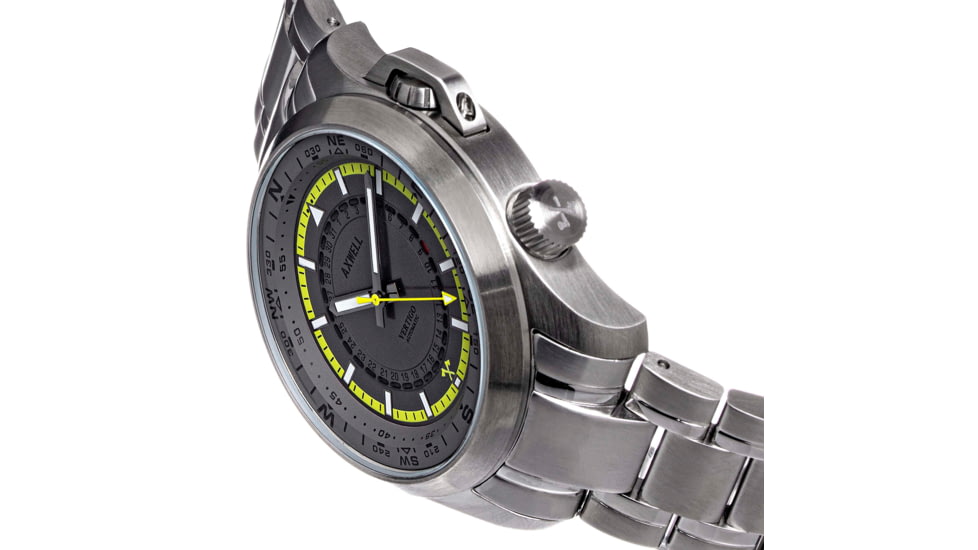 Axwell Vertigo Bracelet Watch w/Date, Grey, AXWAW101-5, Grey, One Size, AXWAW101-5
