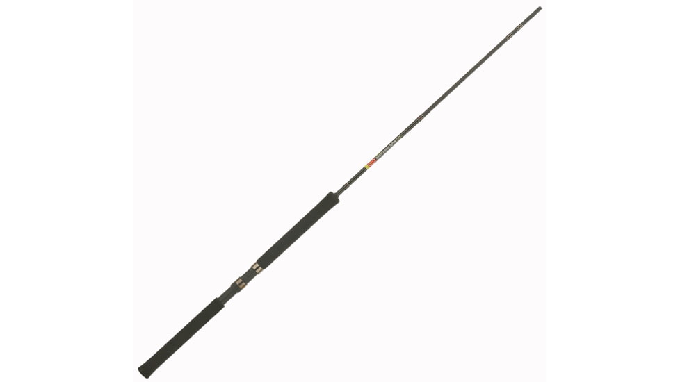 B'n'M Buck's Graphite Jig Fishing Pole, 10ft, 2 Pieces, Black, BGJP102n