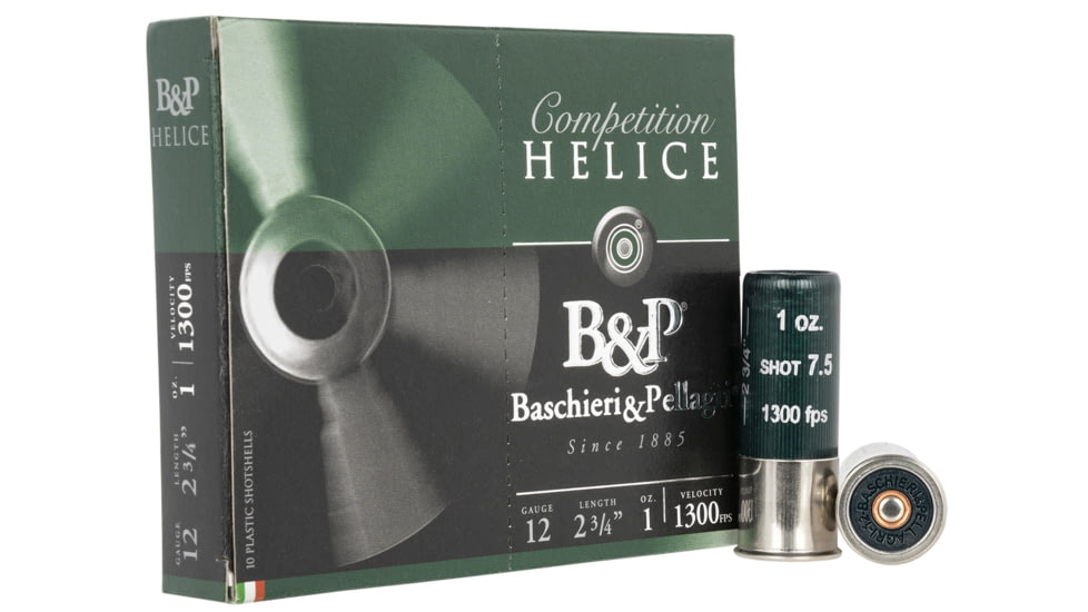 Fiocchi Helice Electro 12 Gauge 1 oz 2.75in Centerfire Shotgun Ammo, 10 Rounds, 12B1FEL7