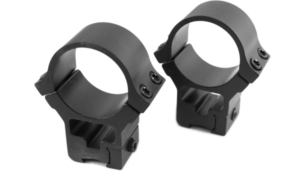 B-Square Sport Utility Rings, 30mm x .22 - High, See-Thru Blue 27066