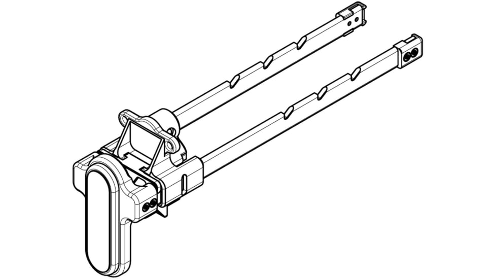 B&amp;T Telescopic Stock for MP5-K - 5 Position, Black, BT-200598