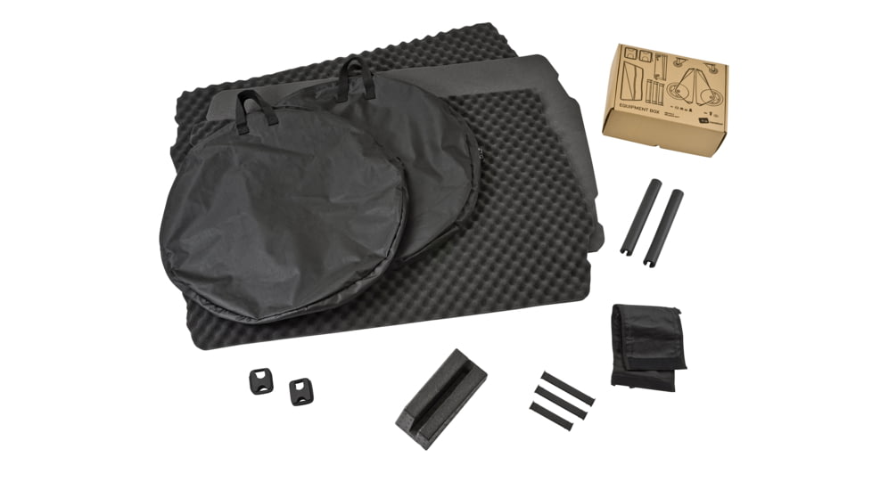 B&amp;W International Bike Case II Protective Bike Case, 53x34.6x13.6in, Large, Black, 96600