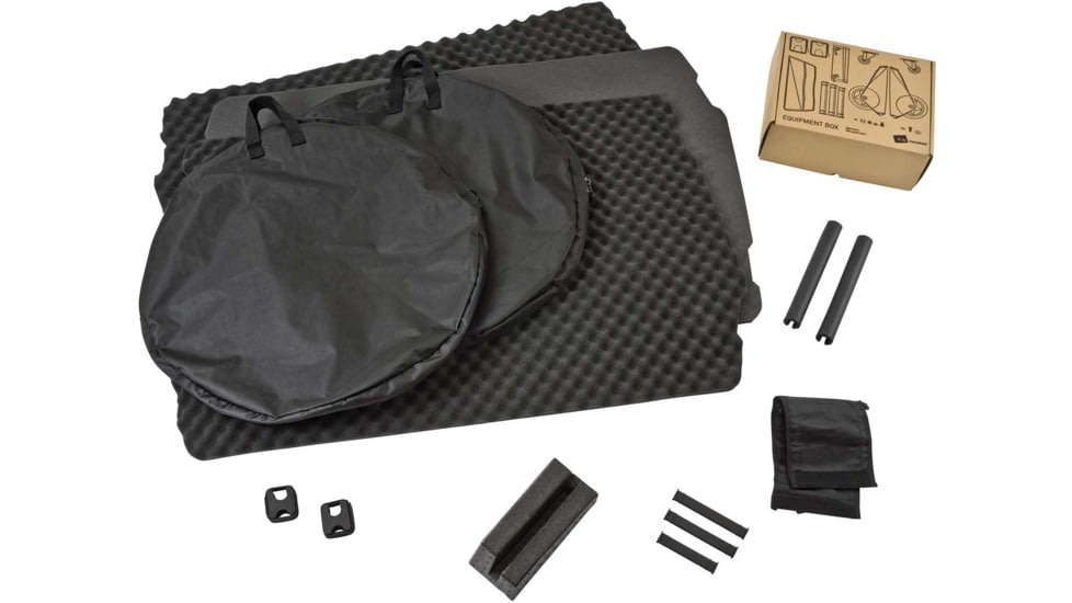 B&amp;W International Bike Case II Protective Bike Case, 53x34.6x13.6in, Large, Black, 96600