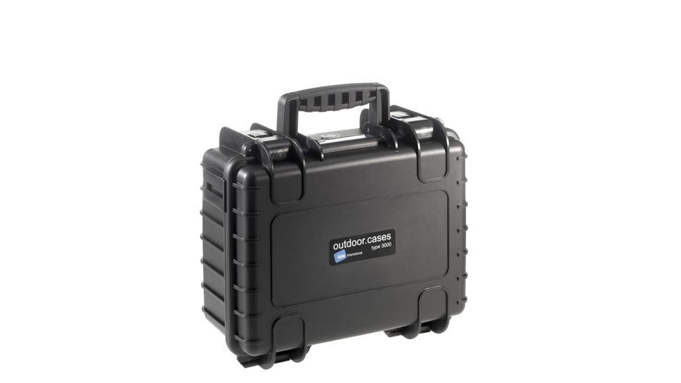 B&amp;W International Type 3000 Black Outdoor Case With RPD Insert, Black, Medium 3000/B/RPD