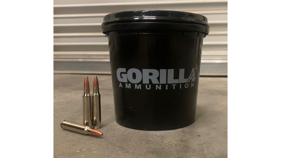 Gorilla Ammunition 5.56x45mm NATO 62 Grain Punisher Series Rifle Ammo, 150 Rounds, Copper, 150 Rounds, gpf-70152