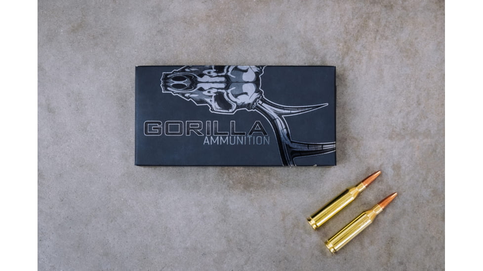 Gorilla Ammunition .243 Winchester 85 Grain Punisher Series Brass Cased Rifle Ammo, 20 Rounds, Copper, 20 Rounds, gpf-137919