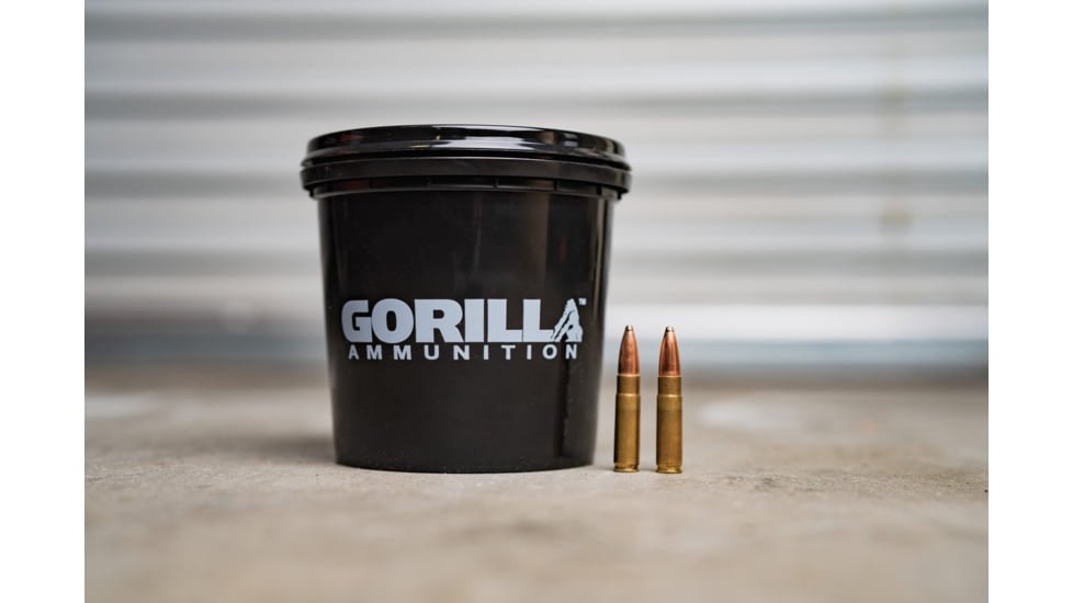 Gorilla Ammunition .300 AAC Blackout 150 Grain Barnes Pointed Soft Point Brass Cased Rifle Ammo, 160 Rounds, Copper, 160 Rounds, gpf-39512