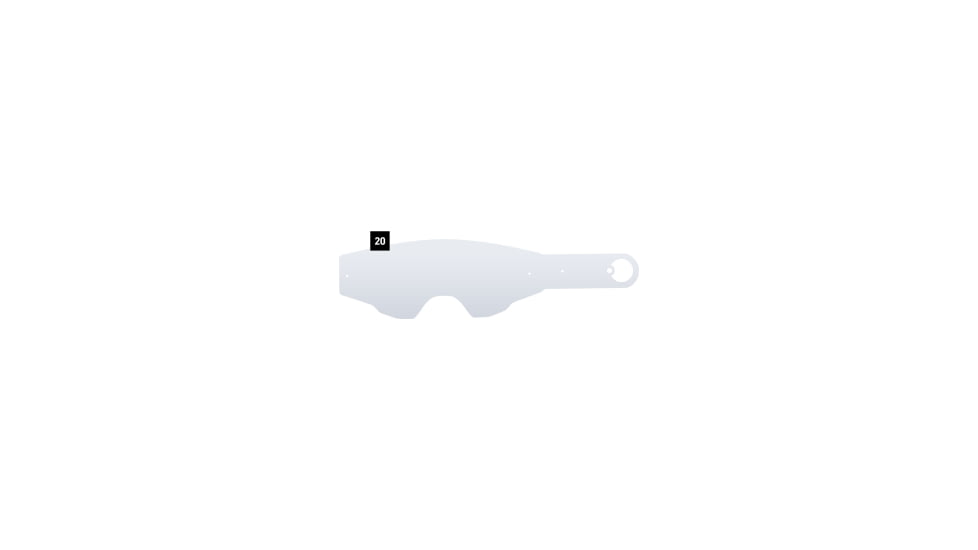Spy Optic Foundation Tear Off for Motocross Goggle, 20 per Pack, Clear, One Size, 159626