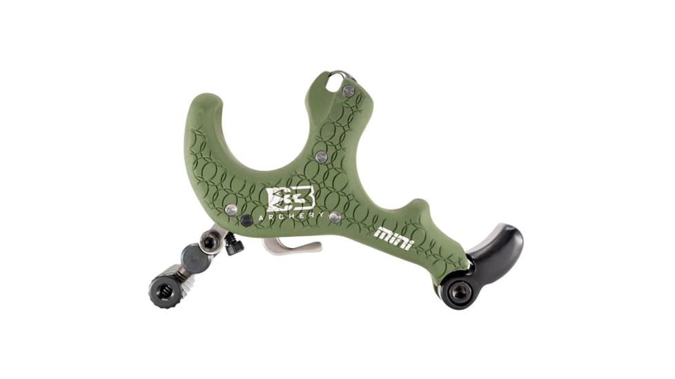 B3 Archery Versa Pro Pack Mini Release, 3 Finger, OD Green, 1502855