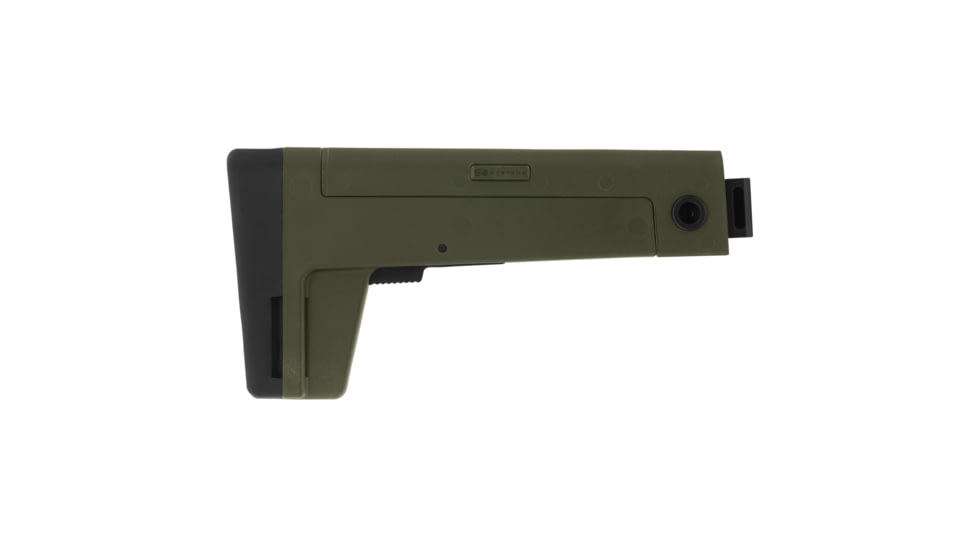 B5 Systems Folding AK Stock, 5.5mm Pin, Matte Finish, Olive Drab Green, AKM-1488