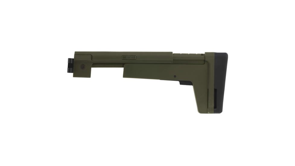 B5 Systems Folding AK Stock, 5.5mm Pin, Matte Finish, Olive Drab Green, AKM-1488