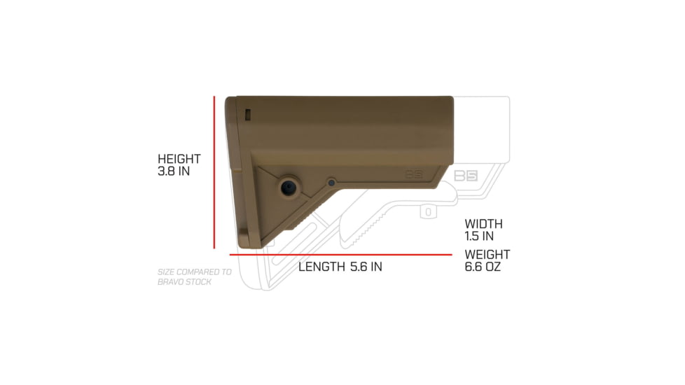 B5 Systems Sierra K Stock, Coyote Brown, SRK-1657