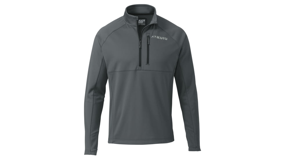 KUIU StrongFleece 190 Zip Hunting Shirt - Men's, Gunmetal, 3XL, Adult, Male, 7465687842974