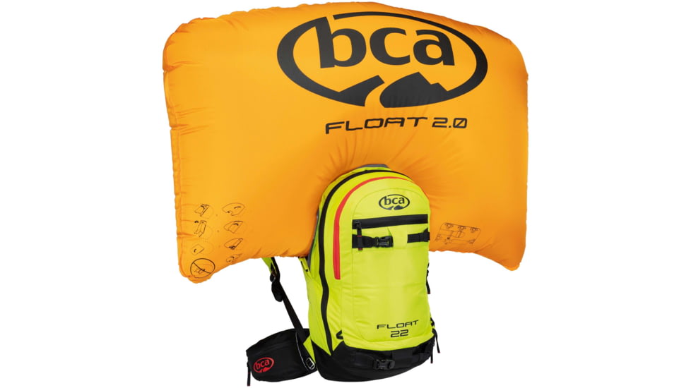 Backcountry Access Float 22 Avalanche Airbag, Radioactive Lime, C2013004020