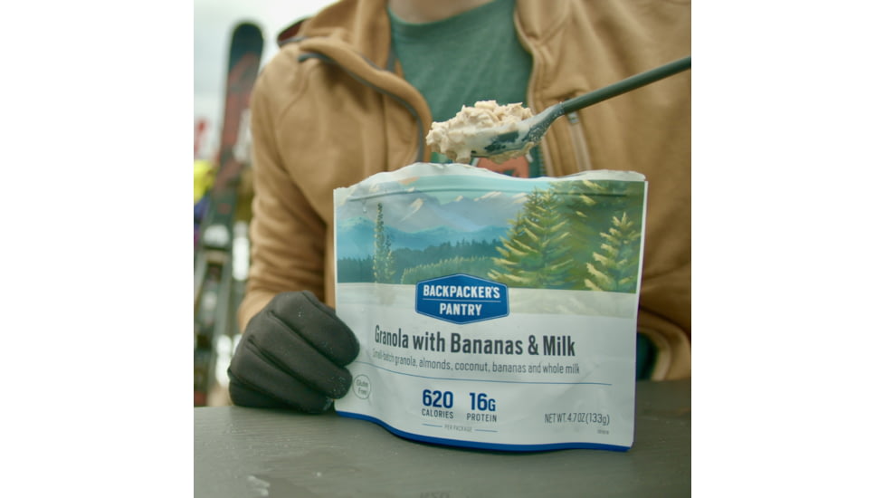 Backpackers Pantry Granola with Bananas, Almonds and Milk, 1 Serving, 101018