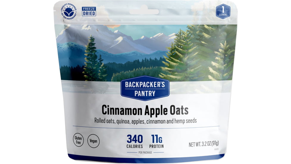 Backpackers Pantry Hot Cinnamon Apple, Oats and Quinoa Cereal, 1 Serving, 101073