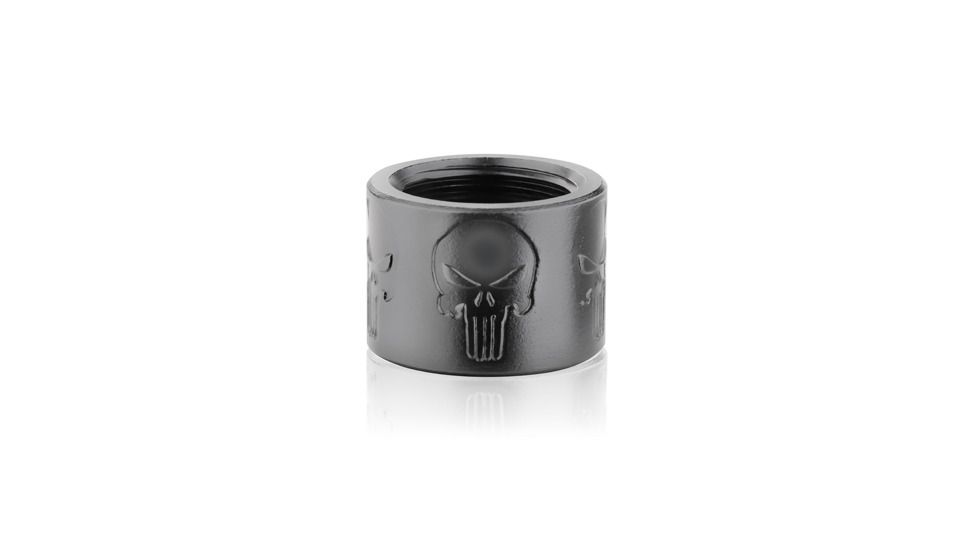 Backup Tactical Skull X Thread Protector, Black, 1/2x28, For .223 AR/Rifle .75 in Diameter SKULLX-BLK