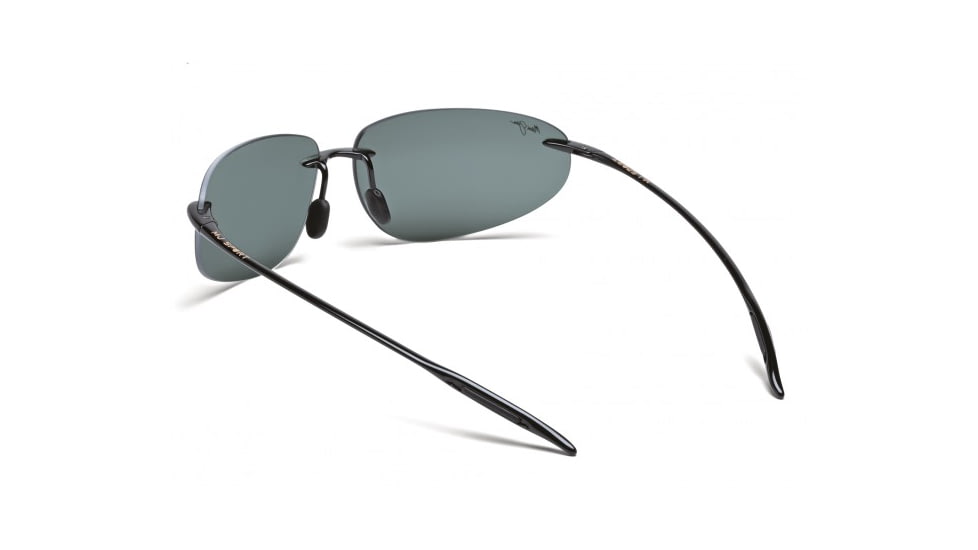 Maui Jim Backyards Sunglasses w/ Gloss Black Frame and Neutral Grey Lenses - 424-02, Back View
