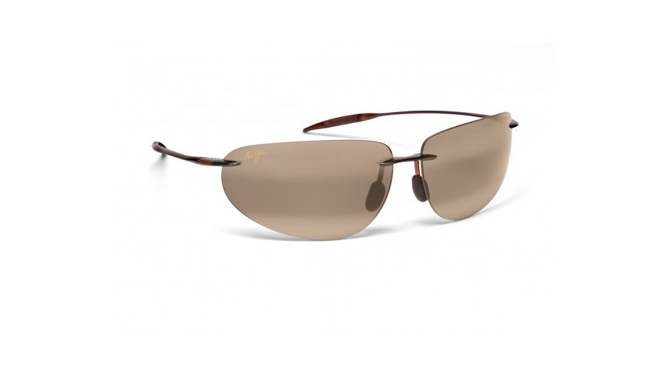 Maui Jim Backyards Sunglasses w/ Rootbeer Frame and HCL Bronze Lenses - H424-26, Quarter View