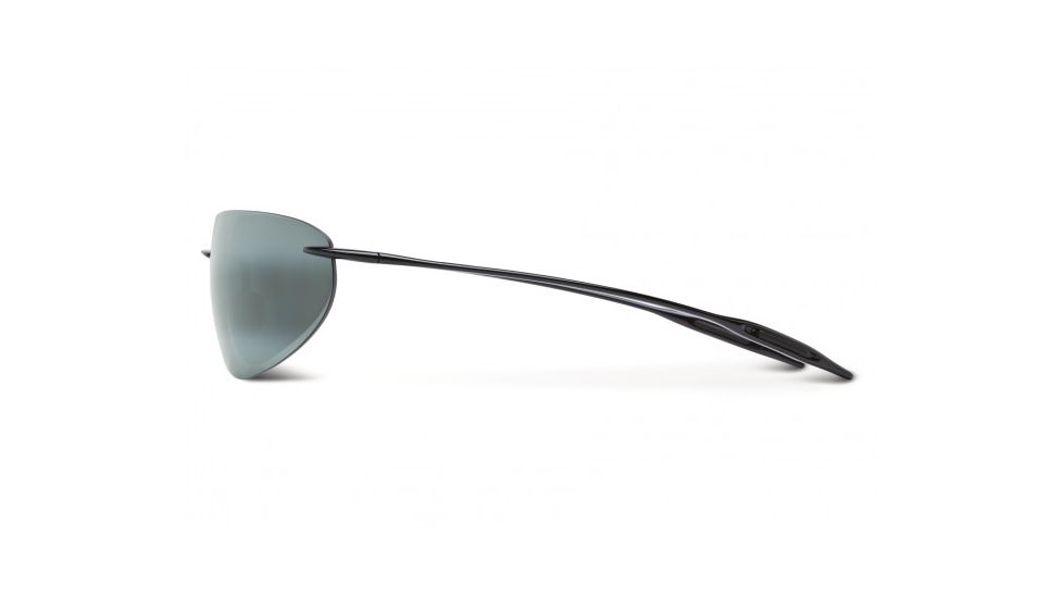 Maui Jim Backyards Sunglasses w/ Gloss Black Frame and Neutral Grey Lenses - 424-02, Side View
