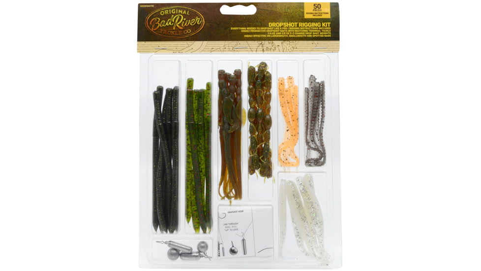 Bad River Dropshot Rigging Kit, 50 Piece, BRDRPSHT-50