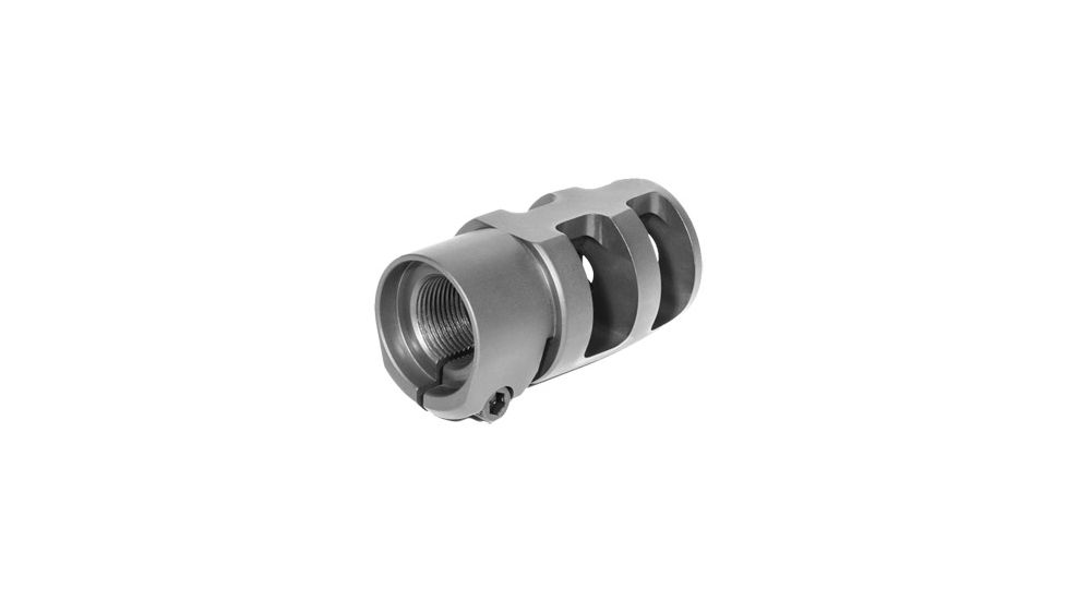 Badger Ordnance AR Rifles 22 Caliber 5/8x24 Thread Mini FTE Muzzle Brake, Parkerized, 5/8X24, BO24981