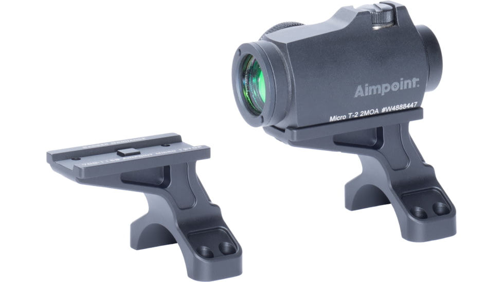 Badger Ordnance Condition One 12 O'clock Top Optical Red Dot Sight Mount, 35mm, Aimpoint Micro, Black, 700-115B