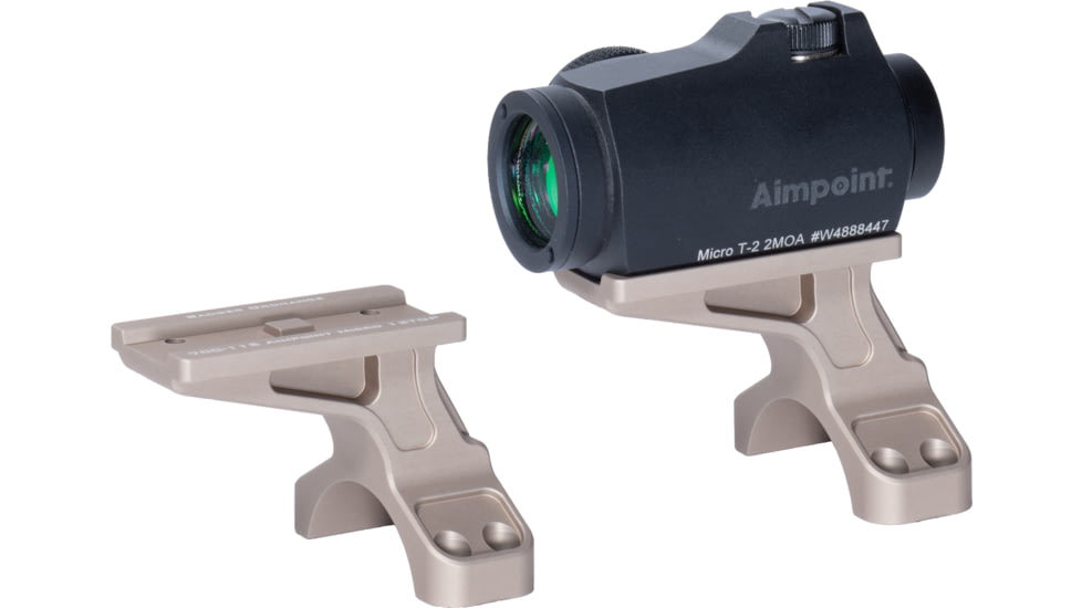 Badger Ordnance Condition One 12 O'clock Top Optical Red Dot Sight Mount, 35mm, Aimpoint Micro, Tan, 700-115